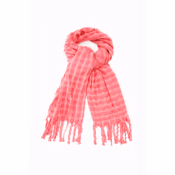 Foulard rectangulaire carreaux femme Desigual