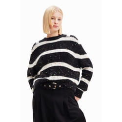 Pull oversize rayures femme Desigual
