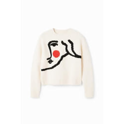 Pull oversize visage femme Desigual