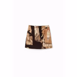 Mini jupe jacquard arty femme Desigual