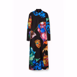 Robe moulante midi ajustée minéral femme Desigual