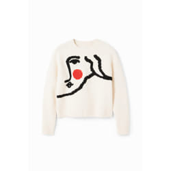 Pull oversize visage femme Desigual