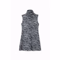 Robe mini maille zébrée femme Desigual - XL