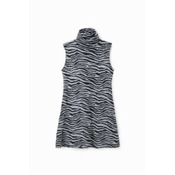 Robe mini maille zébrée femme Desigual - XL