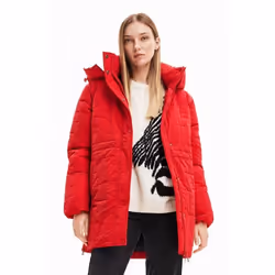 Doudoune à capuche avec fermeture éclair femme Desigual