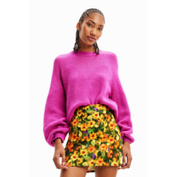 Pull uni transparences femme Desigual