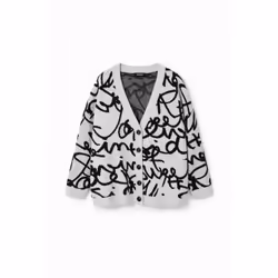 Cardigan oversize messages femme Desigual