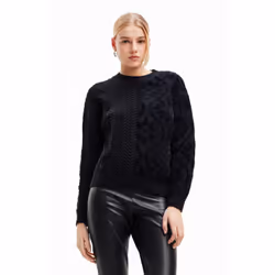 Pull oversize combiné femme Desigual