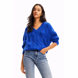 Pull oversize tresses femme Desigual