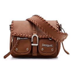 Desigual Sac à épaule marron pour femme Omnia Tromso Multi Crossbody Bag Leather West 262202