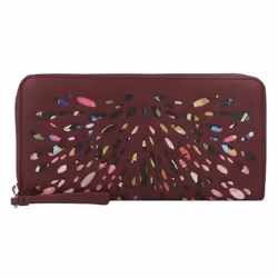 Porte-monnaie Desigual Blackwell 21cm - Rouge et Noir - 12 compartiments pour cartes de crédit