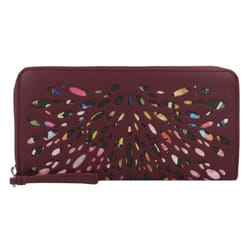 Porte-monnaie Desigual Blackwell 21cm - Rouge et Noir - 12 compartiments pour cartes de crédit