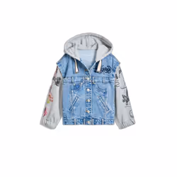 Veste à capuche en jean fille Desigual Minnie