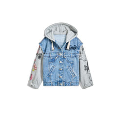 Veste à capuche en jean fille Desigual Minnie