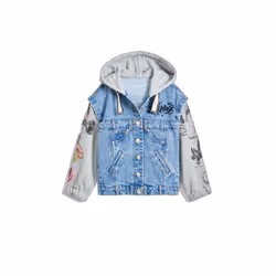Veste à capuche en jean fille Desigual Minnie - 13/14 ans