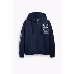 Sweatshirt à capuche femme Desigual Mickey