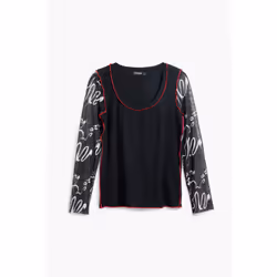 T-shirt manches longues femme Desigual Martina