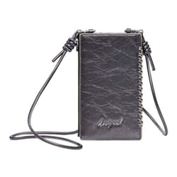 Desigual Sac pour téléphone portable mauve vert olive pour femme - Mone Capsule Tiny Valentina Wallet Plata Oscura 320994