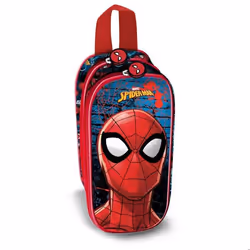 Trousse Double 3D - Marvel Spiderman Badoom - Rouge - Taille Unique