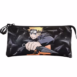 Trousse triple enfant Educa Borras Naruto Shippuden Uzumaki
