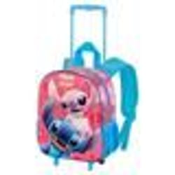 Sac à dos 3D à Roulettes Petit - Disney Lilo et Stitch Match - Rose - Taille Unique