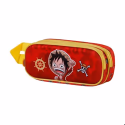 Trousse 3D double enfant Educa Borras One Piece Luffy