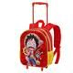 Sac à dos 3D à Roulettes Petit - One Piece Luffy - Rouge- Taille Unique