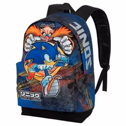Sac à dos urbain léger Sega-Sonic Checkpoint HS FAN 2.0 - KARACTERMANIA - Bleu