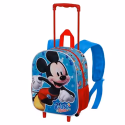 Sac à dos à roulettes - KARACTERMANIA - Mickey Mouse - Enfant - Bleu