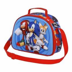 Sac à Goûter 3D - KARACTERMANIA - Sonic - Bleu - Enfant - Bandoulière