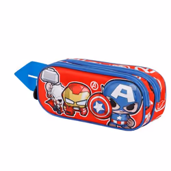 Trousse Double 3D - Marvel Avengers Impact - Rouge - Taille Unique