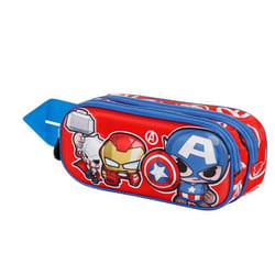 Trousse Double 3D - Marvel Avengers Impact - Rouge - Taille Unique