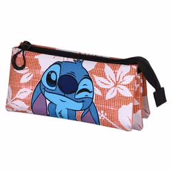 Trousse Triple FAN 2.0 - Disney - Lilo et Stitch - Rose - Mixte - Zippée