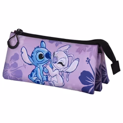 Trousse Triple FAN 2.0 - Disney Lilo et Stitch Stitch & Angel - Lilas - Taille Unique