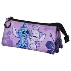Trousse Triple FAN 2.0 - Disney Lilo et Stitch Stitch & Angel - Lilas - Taille Unique