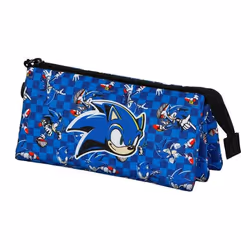 Trousse Triple - Sonic Action - Bleu- Taille Unique