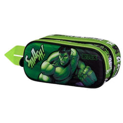 Trousse Double 3D - Marvel Hulk Superhuman - Vert - Taille Unique