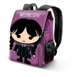 Sac à dos à rabat enfant Karactermania Wednesday Chibi