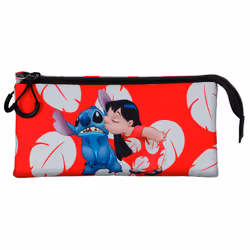 Trousse triple enfant Karactermania Disney Stitch Kiss
