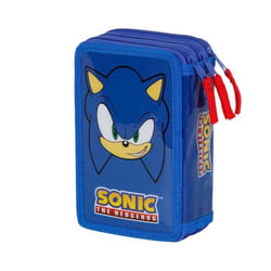 Trousse Triple Garnie - Sonic Sight - Bleu- Taille Unique