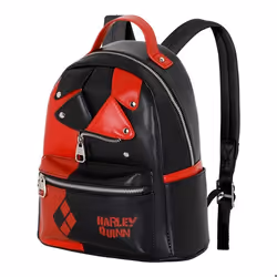 Sac à dos enfant - Karactermania - Harley Quinn - Noir/Rouge - 15x245x29cm - Urbain