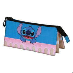 Trousse Triple - Disney Lilo et Stitch Cake - Bleu - Taille Unique