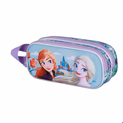 Trousse Double 3D - Disney La Reine des Neiges 2 (Frozen) Spring - Bleu - Taille Unique