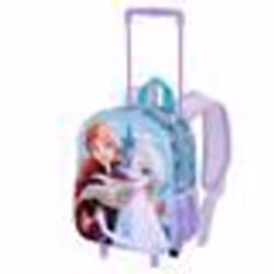 Sac à dos 3D à Roulettes Petit - Disney La Reine des Neiges 2 (Frozen) Spring - Bleu - Taille Unique