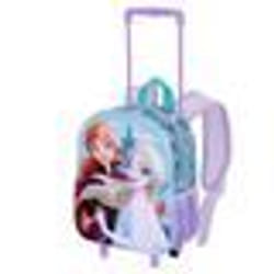 Sac à dos 3D à Roulettes Petit - Disney La Reine des Neiges 2 (Frozen) Spring - Bleu - Taille Unique
