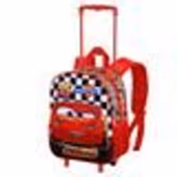 Sac à dos 3D à Roulettes Petit - Disney Cars 3 Racer - Rouge - Taille Unique