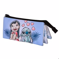 Trousse Triple - Disney Lilo et Stitch Couple - Lilas - Taille Unique