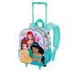 Sac à dos 3D à Roulettes Petit - Disney Princesses Disney Rainbows - Multicolore - Taille Unique