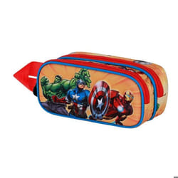 Trousse Double 3D - Marvel Avengers Attack - Rouge - Taille Unique