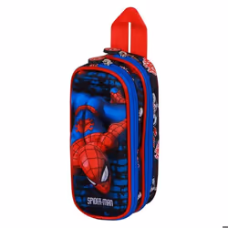 Trousse Double 3D - Marvel Spiderman Wall - Rouge - Taille Unique